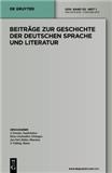 Beitrage Zur Geschichte Der Deutschen Sprache Und Literatur