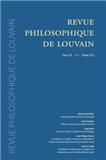 Revue Philosophique De Louvain