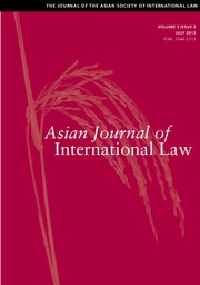 Asian Journal Of International Law