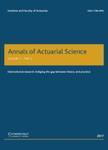 Annals Of Actuarial Science