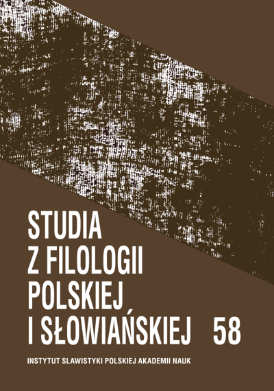 Studia Z Filologii Polskiej I Slowianskiej