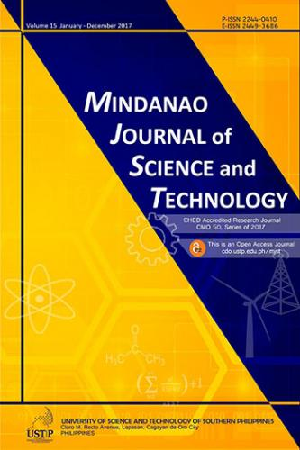 Mindanao Journal Of Science And Technology